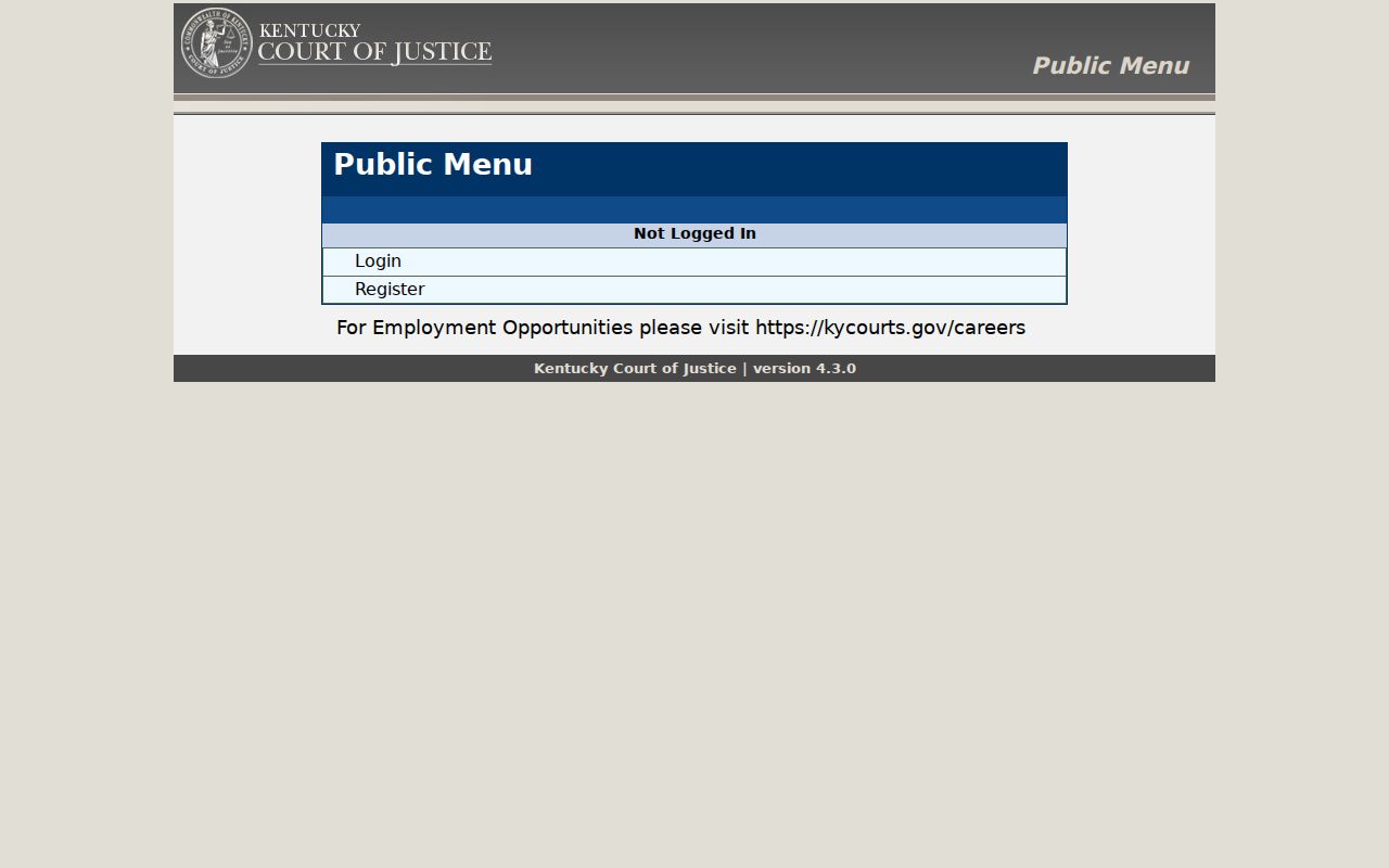 Graves County criminal history search through Kentucky AOC FastCheck