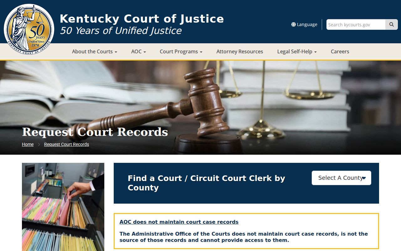 Graves County criminal case record request instructions
