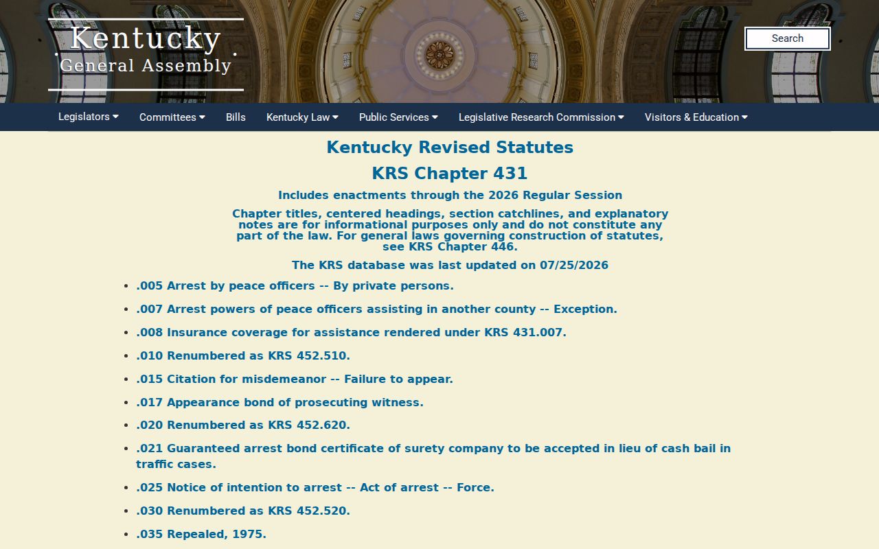 Graves County arrest history expungement statutes